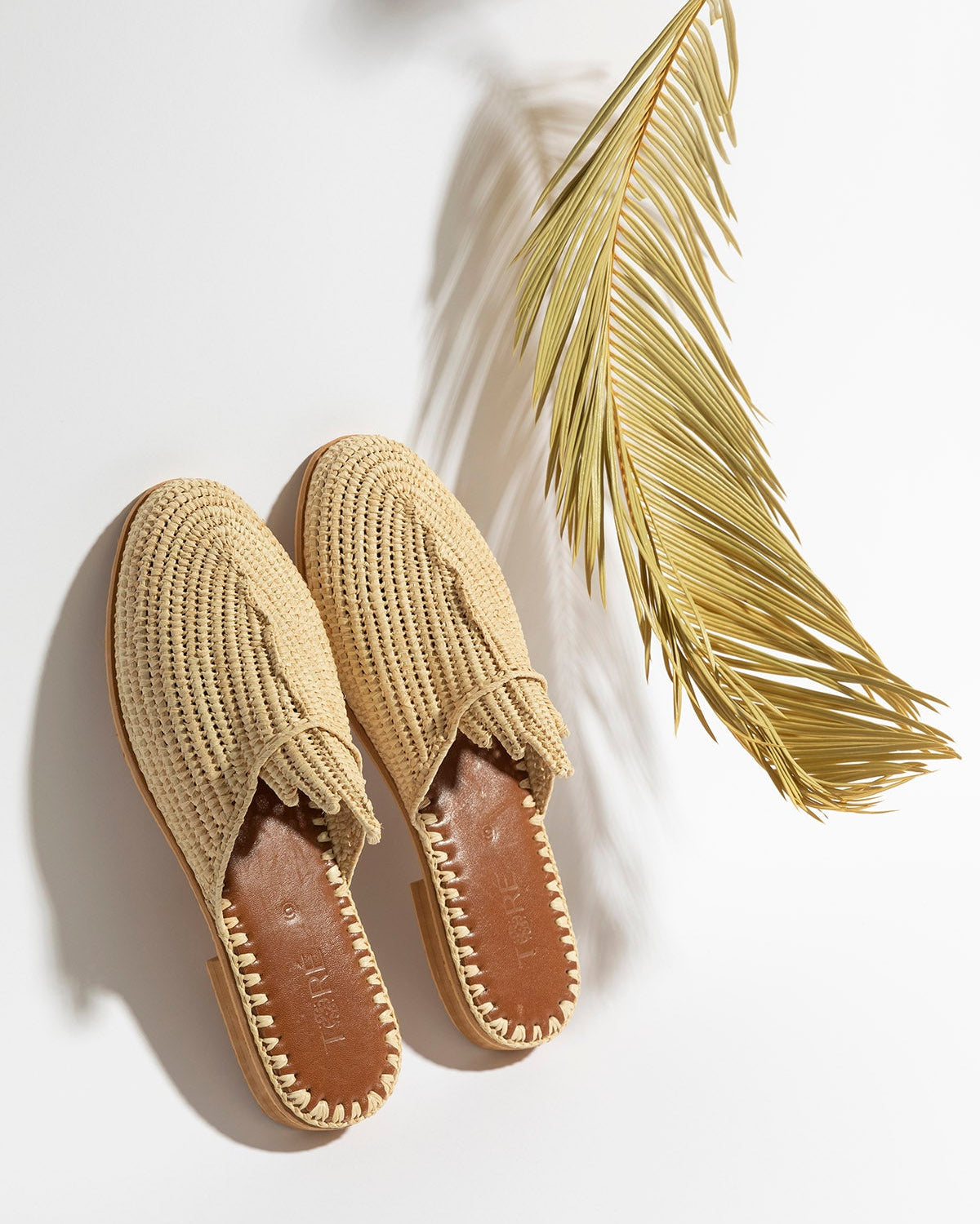 Women's Moroccan Raffia Slide Sandals